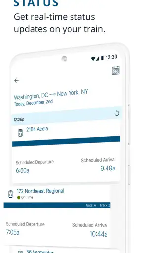 Amtrak screenshot