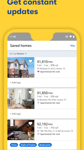 Apartments & Rentals - Zillow screenshot