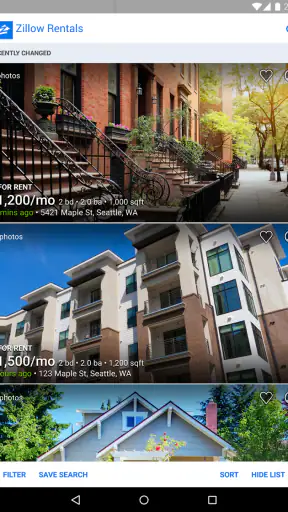 Apartments & Rentals - Zillow screenshot