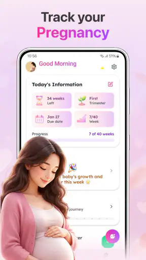 Baby & Pregnancy Tracker App screenshot