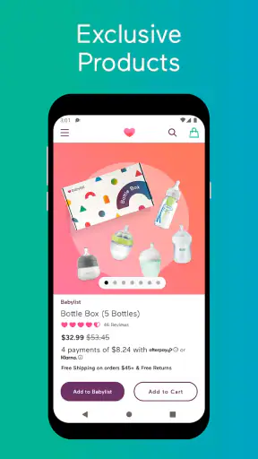 Babylist Baby Registry screenshot