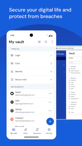 Bitwarden Password Manager screenshot