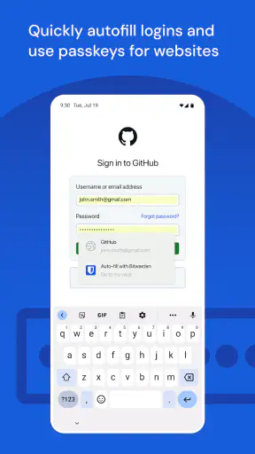 Bitwarden Password Manager screenshot