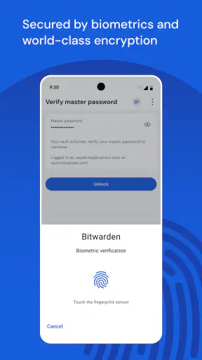 Bitwarden Password Manager screenshot