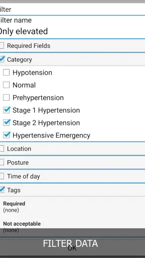 Blood Pressure Log - MyDiary screenshot