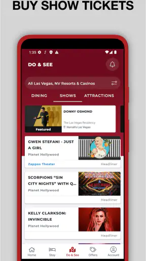 Caesars Rewards Resort Offers screenshot