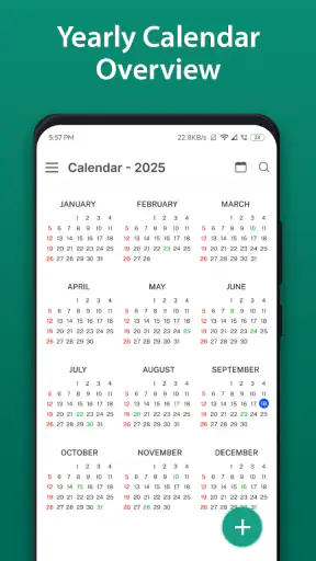 Calendar 2026 screenshot
