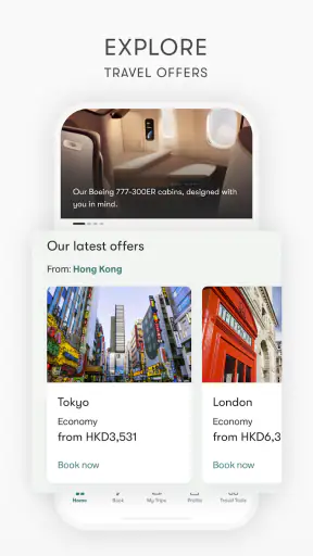 Cathay Pacific screenshot