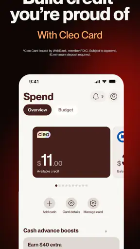 Cleo AI: Cash Advance & Money screenshot