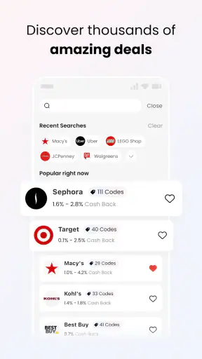 Coupert - Coupons & Cash Back screenshot