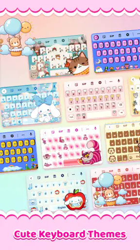 Cute Keyboard: Sound & Emoji screenshot