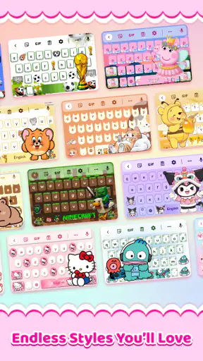 Cute Keyboard: Sound & Emoji screenshot
