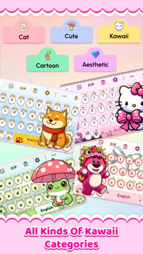 Cute Keyboard: Sound & Emoji screenshot