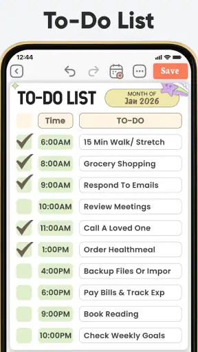 Daily Planner, To Do List screenshot