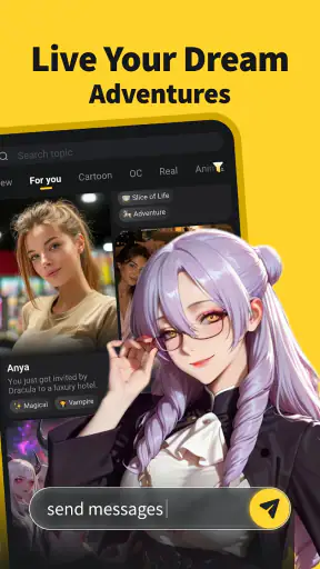 Fantasia: Character AI Chat screenshot