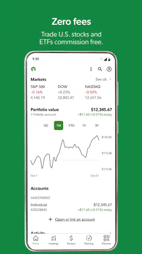 Fidelity Investments screenshot