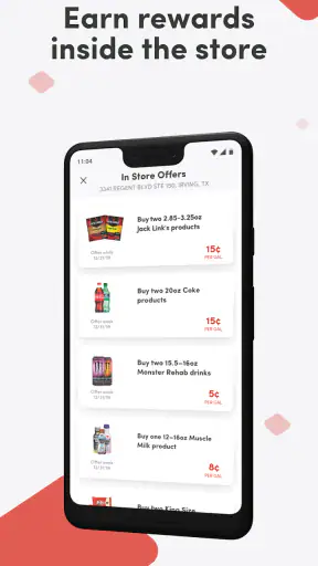 Fuel Rewards® program screenshot