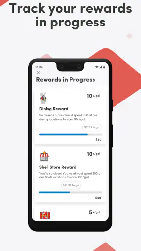 Fuel Rewards® program screenshot