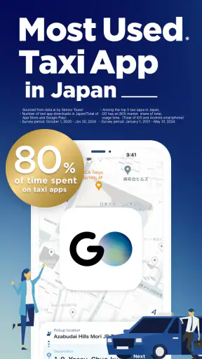 GO / Taxi app for Japan visit screenshot