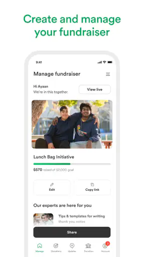 GoFundMe: Fundraise and Give screenshot