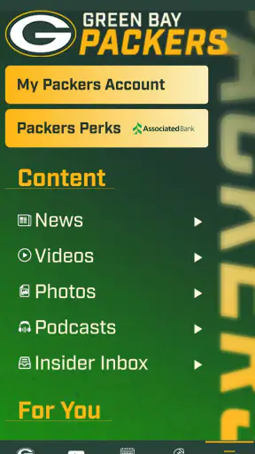 Green Bay Packers screenshot