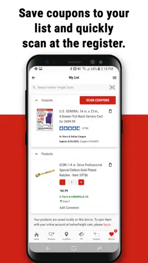 Harbor Freight Tools screenshot