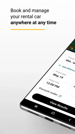 Hertz Rent-a-Car screenshot