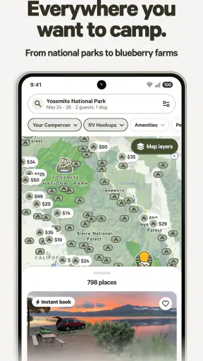 Hipcamp: Camping, RVs & Cabins screenshot
