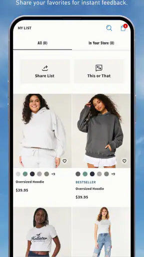 Hollister Co. screenshot
