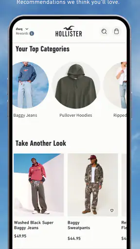 Hollister Co. screenshot