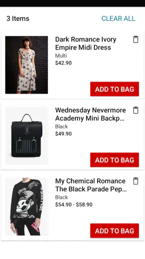 Hot Topic: Pop Culture Fashion screenshot