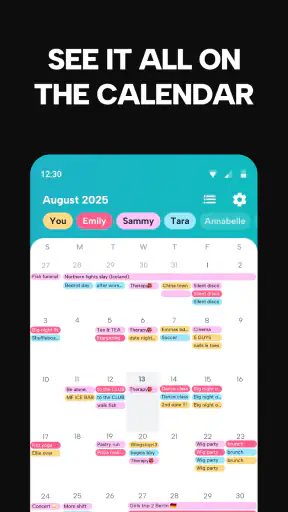 Howbout: shared calendar screenshot