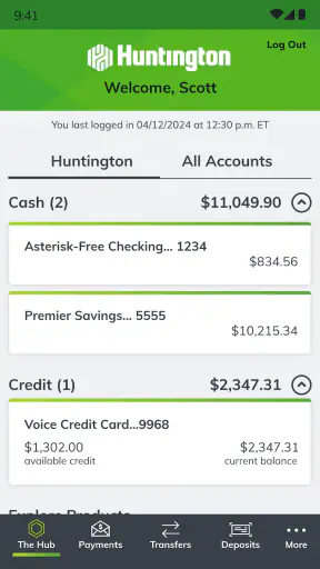 Huntington Mobile Banking screenshot