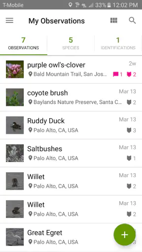 iNaturalist screenshot
