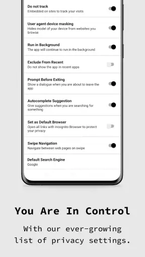 Incognito Browser - Go Private screenshot