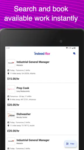 Indeed Flex screenshot