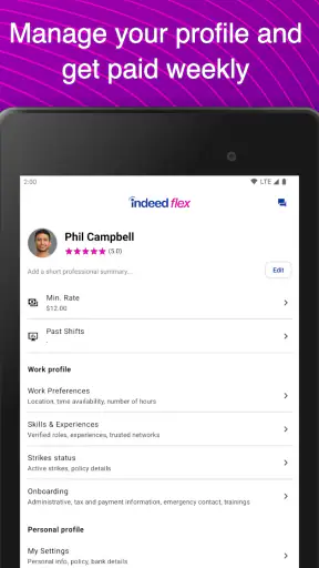 Indeed Flex screenshot