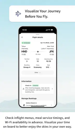 Japan Airlines screenshot
