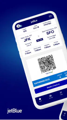 JetBlue screenshot
