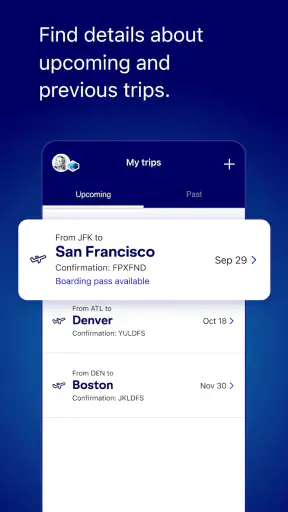 JetBlue screenshot