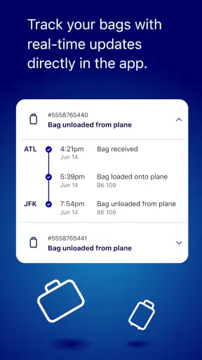 JetBlue screenshot