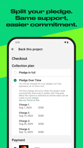 Kickstarter screenshot