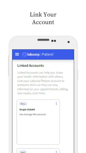 MyLabcorp screenshot