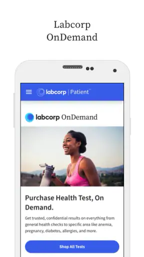 MyLabcorp screenshot
