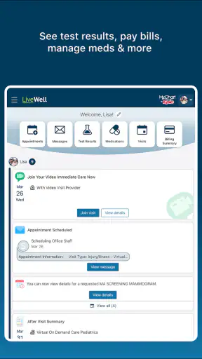 LiveWell with Advocate Aurora screenshot