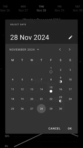 My Moon Phase - Lunar Calendar screenshot