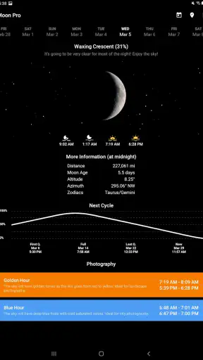 My Moon Phase - Lunar Calendar screenshot