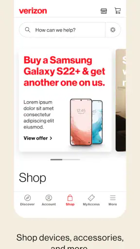 My Verizon screenshot