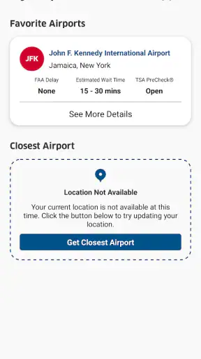 MyTSA screenshot