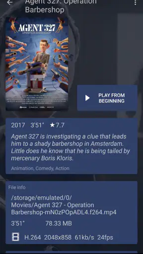 NOVA Video Player screenshot